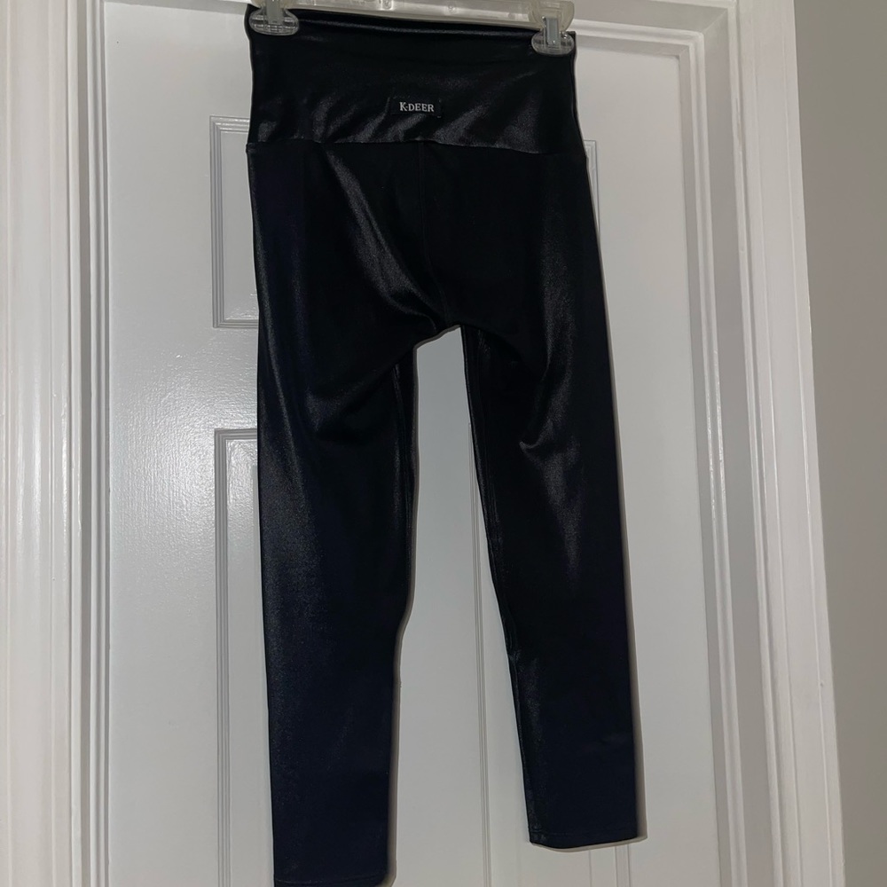 Womens small K-DEER high shine leggings black
